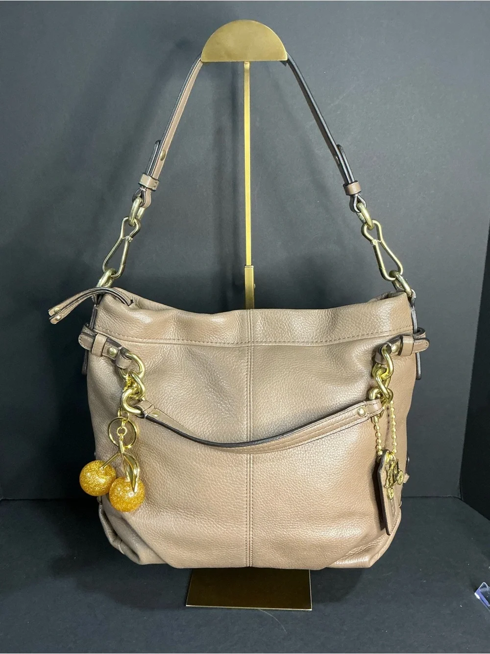 Vintage Y2K Coach Brooke Pebble Leather Hobo Shoulder Bag